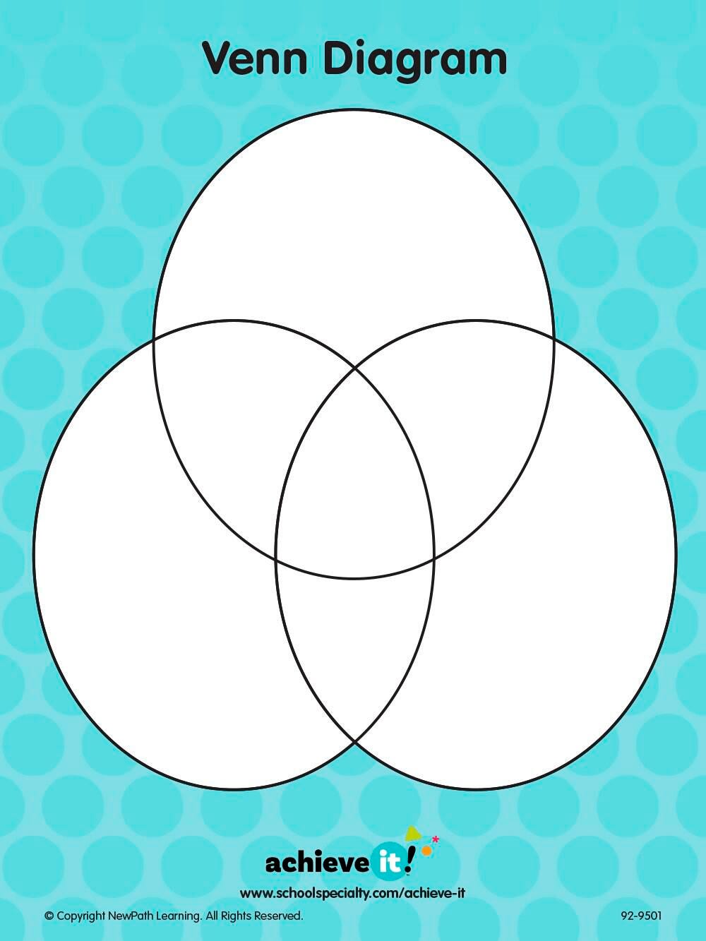 Achieve It! Venn Diagram Graphic Organizers, Set Of 10 2129850